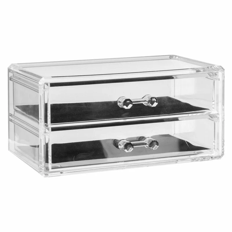 5five Simply Smart Schmuckbox Selena mit 2 Schubladen, Schmuckaufbewahrung, Kunststoff, 18.8 x 11.5 x 9.2 cm, 155916