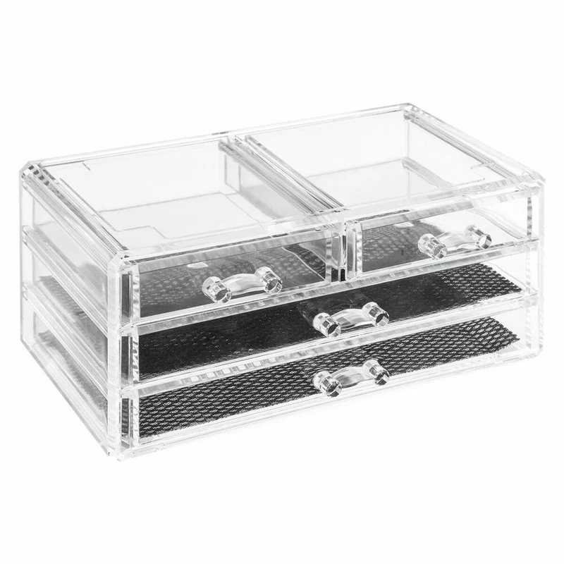5five Simply Smart Schmuckbox Selena mit 4 Schubladen, Schmuckaufbewahrung, Kunststoff, 23.8 x 15.3 x 10.8 cm, 155918