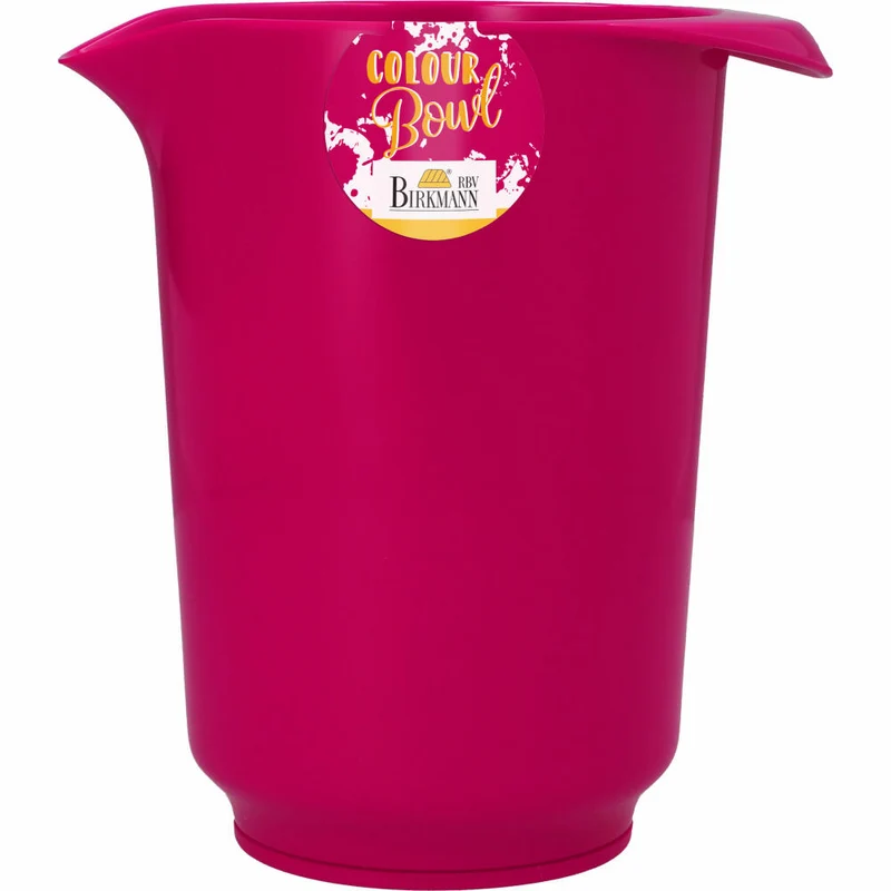 Birkmann Colour Bowl Rühr- und Servierbecher, Rührbecher, Rührschüssel, Rühr Becher, Melaminharz, Granita, 1.5 L, 709065
