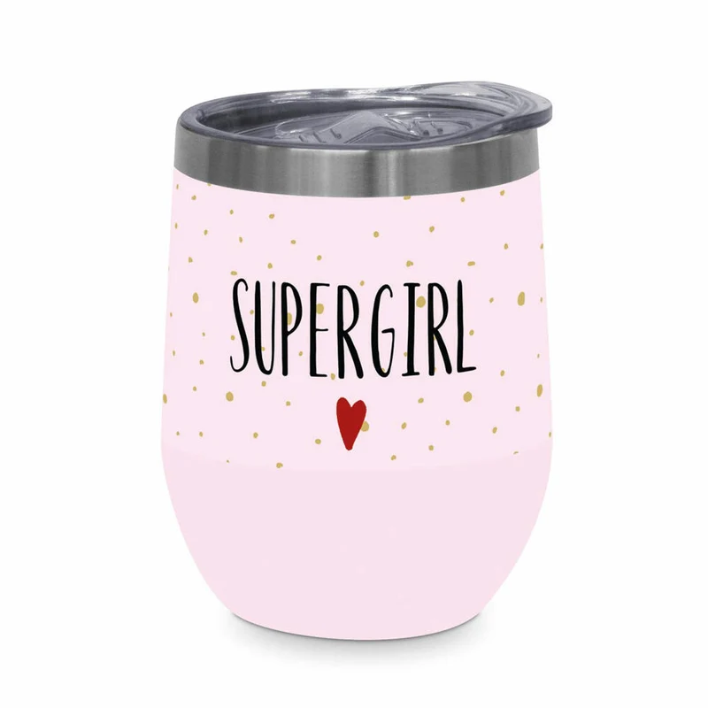 PPD Supergirl Thermo Mug, Thermobecher, Coffee To Go, Isobecher, Iso Becher, 350 ml, 441301