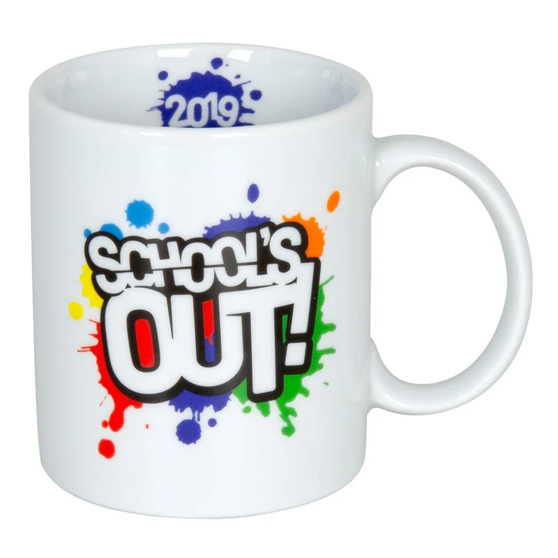 Könitz Schools out 2019 Becher, Tasse, Kaffeetasse, Designtasse, Porzellan, Mehrfarbig, 300 ml, 11 1 002 2345