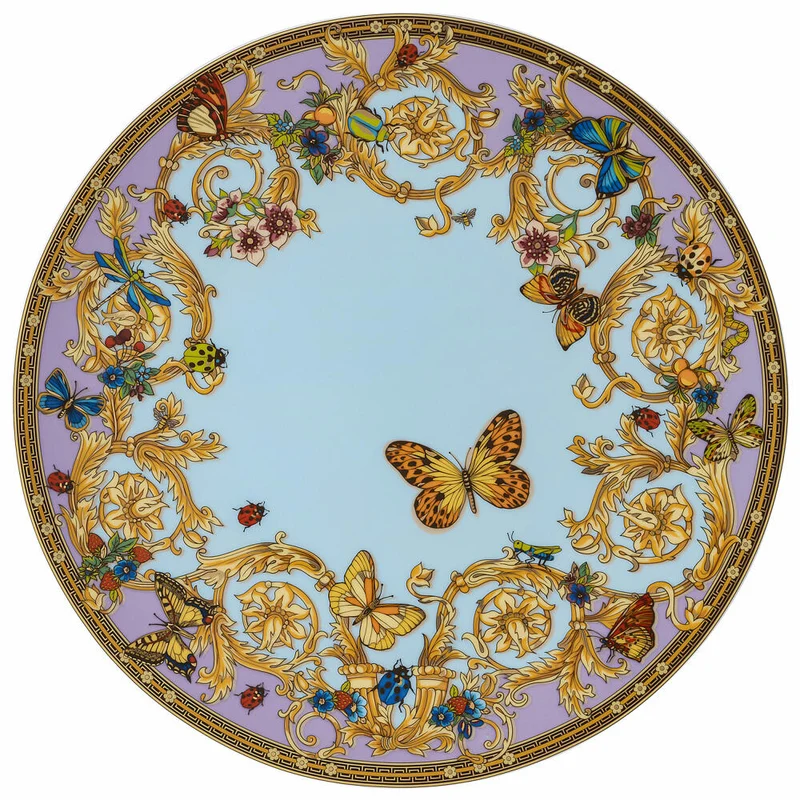 Rosenthal Versace Platzteller Le jardin de Versace, Porzellan, 33 cm, 19335-409609-10263