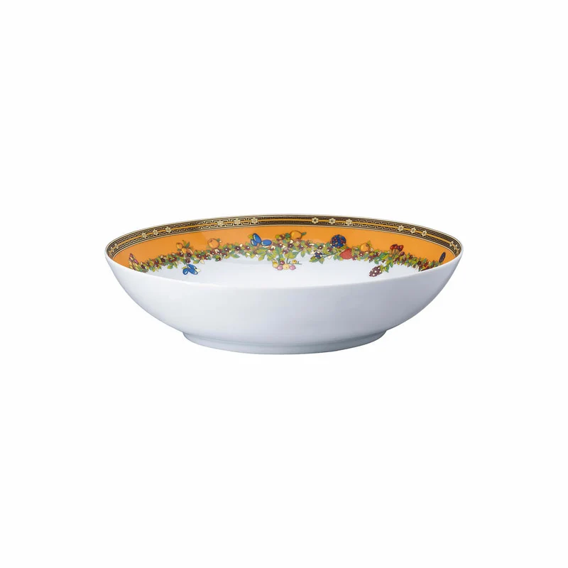 Rosenthal Versace Suppenteller Le jardin de Versace, Porzellan, 22 cm, 19335-409609-10322
