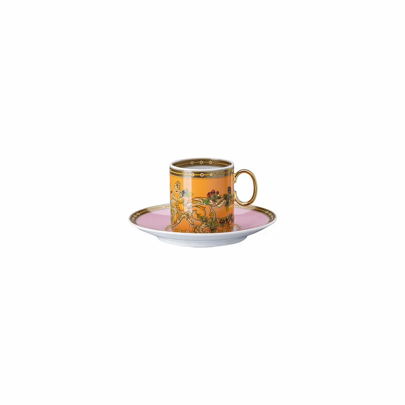 Rosenthal Versace Espressotasse 2-tlg. Le jardin de Versace, Porzellan, 100 ml, 19335-409609-14715