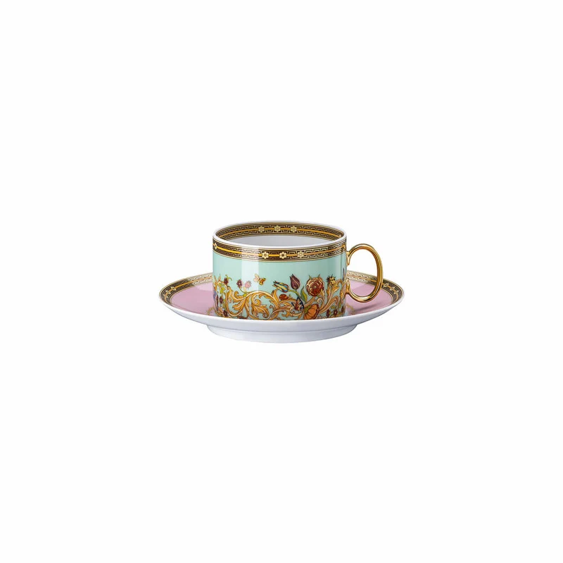 Rosenthal Versace Teetasse 2-tlg. Le jardin de Versace, Porzellan, 200 ml, 19335-409609-14640