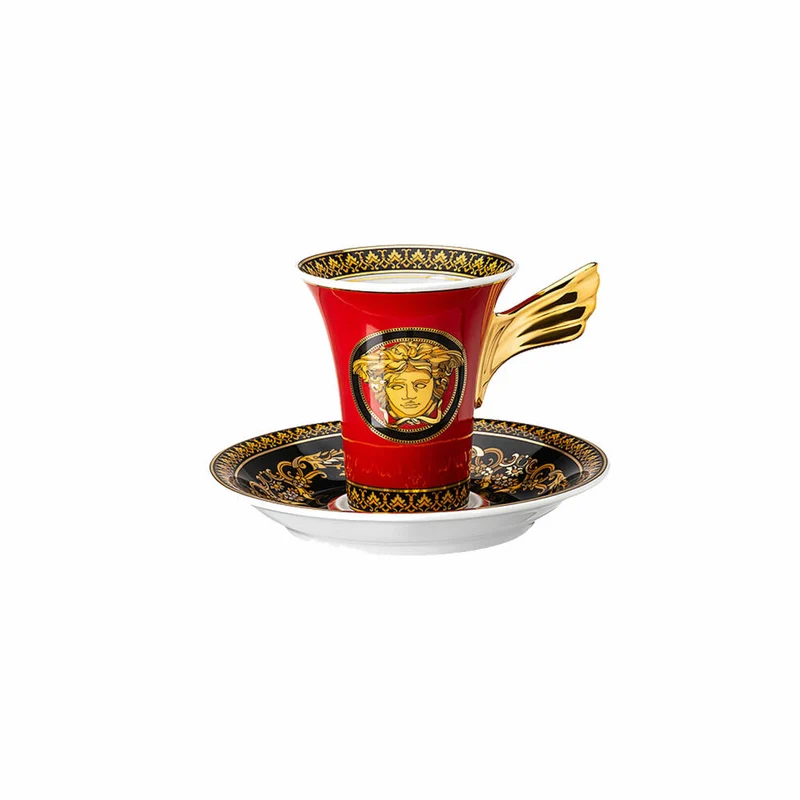 Rosenthal Versace Espresso-/Mokkatasse 2-tlg. Medusa, Porzellan, 90 ml, 19300-409605-14720