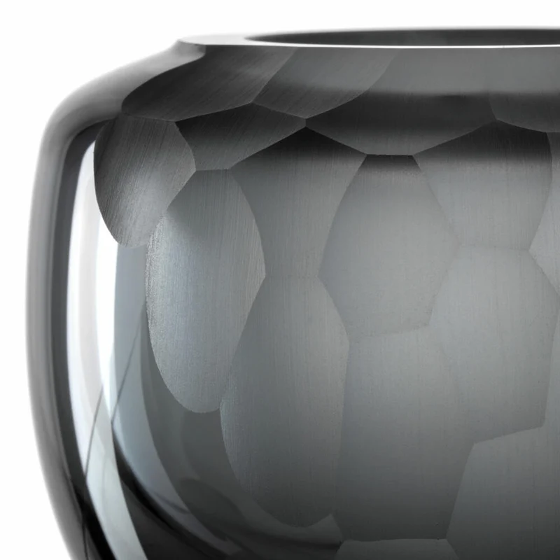 Leonardo Vase Bellagio, Blumenvase, Dekovase, Glas, Anthrazit, 9 cm, 036444