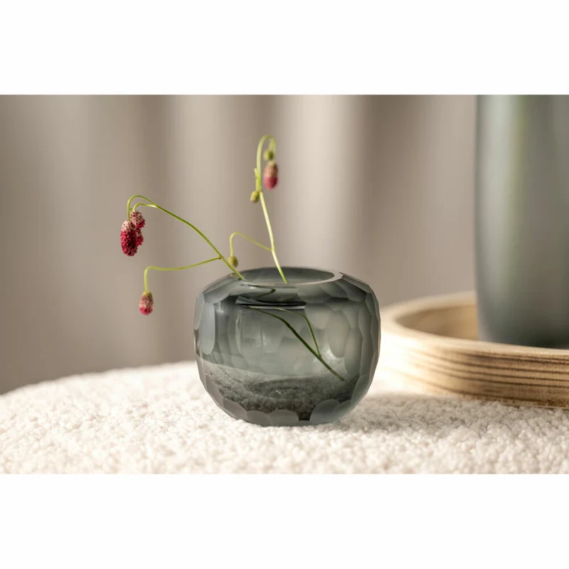 Leonardo Vase Bellagio, Blumenvase, Dekovase, Glas, Anthrazit, 9 cm, 036444