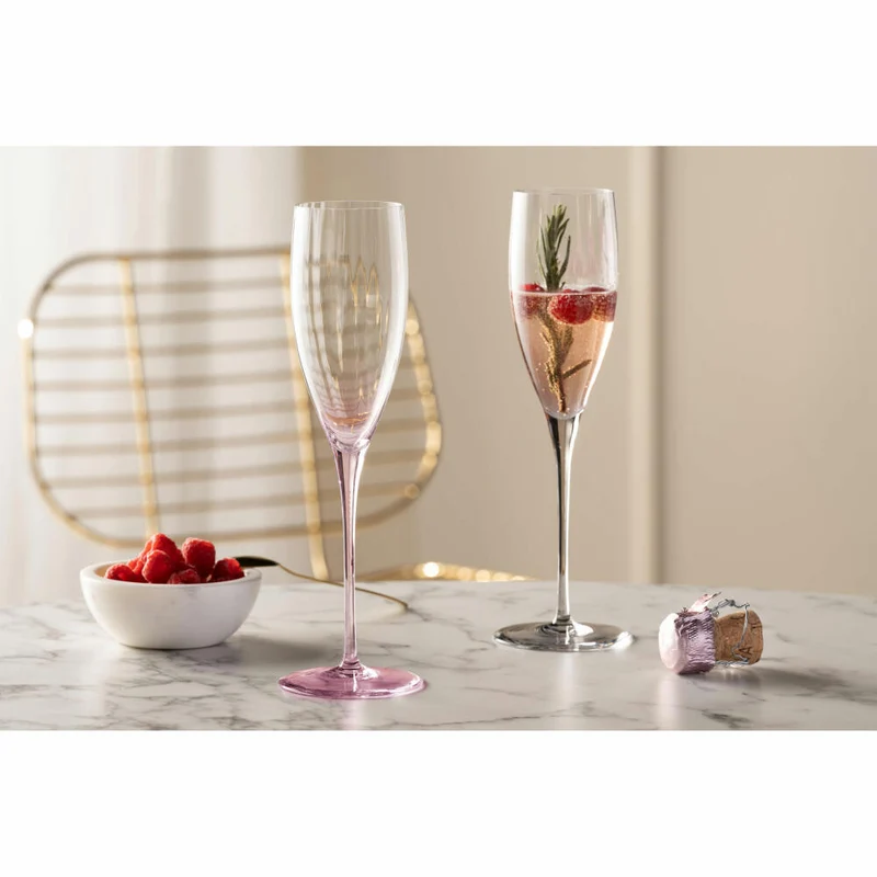 Leonardo Sektglas Poesia, Sekt Glas, Champagnerglas, Champagner, Kristallglas, Rose, 250 ml, 022377