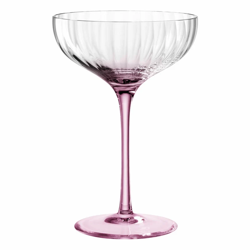 Leonardo Champagnerschale Poesia, Sektschale, Champagnerglas, Champagner Schale, Glas, Kristallglas, Rose, 260 ml, 022380