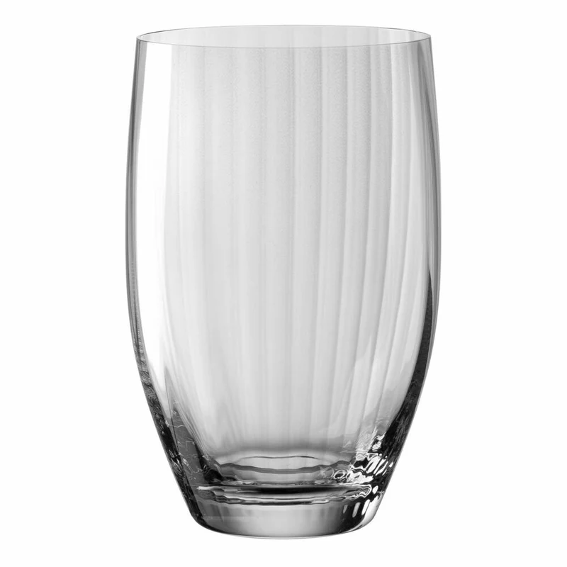 Leonardo Trinkglas Poesia, Wasserglas, Saftglas, Glas, Kristallglas, Grau, 460 ml, 022383