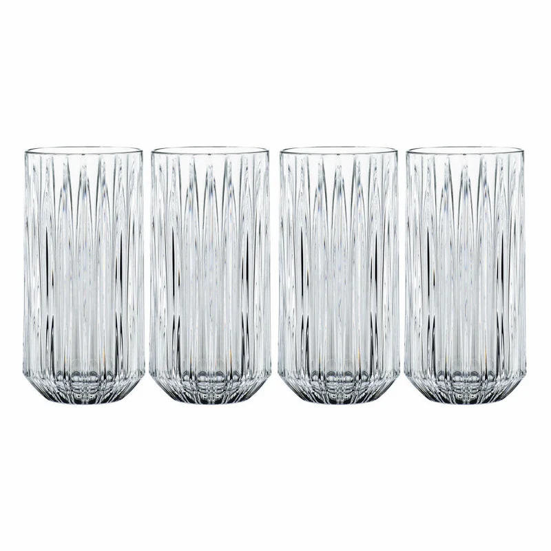 Nachtmann Jules Longdrink, 4er Set, Longdrinkglas, Trinkglas, Cocktailglas, Kristallglas, 375 ml, 101980