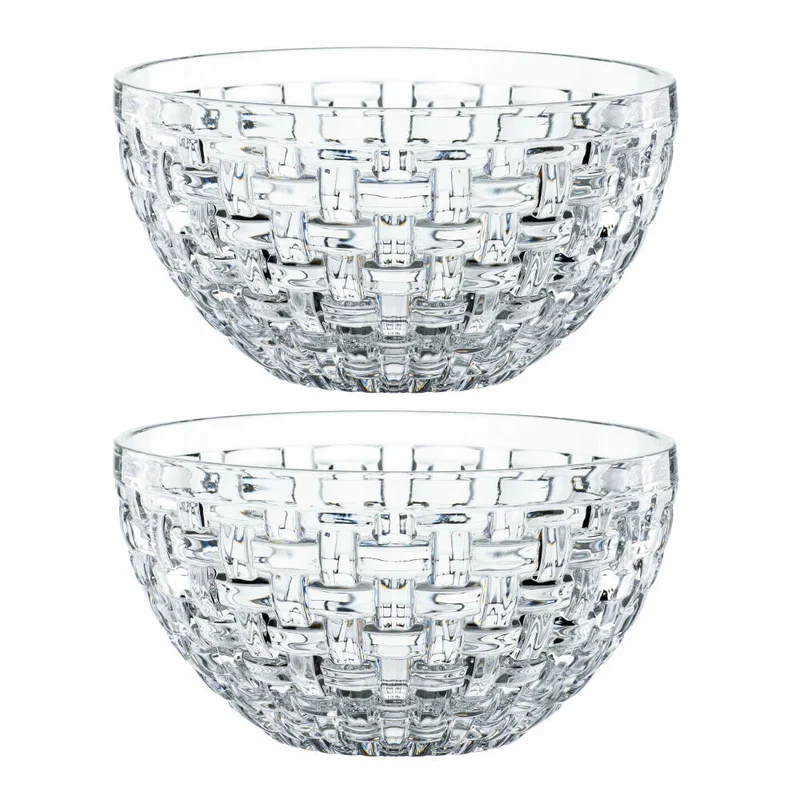 Nachtmann Bossa Nova Schale, 2er Set, Schälchen, Servierschale, Glasschale, Kristallglas, 750 ml, 102253