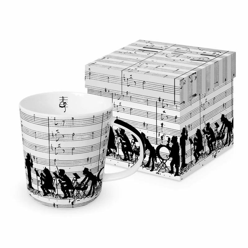 PPD Orchestra Trend Mug, in Geschenkbox, Henkelbecher, Kaffeebecher, Becher, Tasse, New Bone China, 400 ml, 160301367