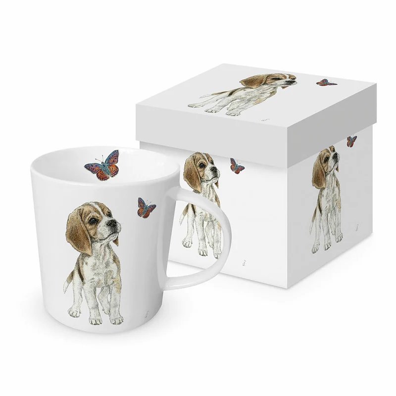 PPD Jean Trend Mug, in Geschenkbox, Henkelbecher, Kaffeebecher, Becher, Tasse, New Bone China, 400 ml, 160302184