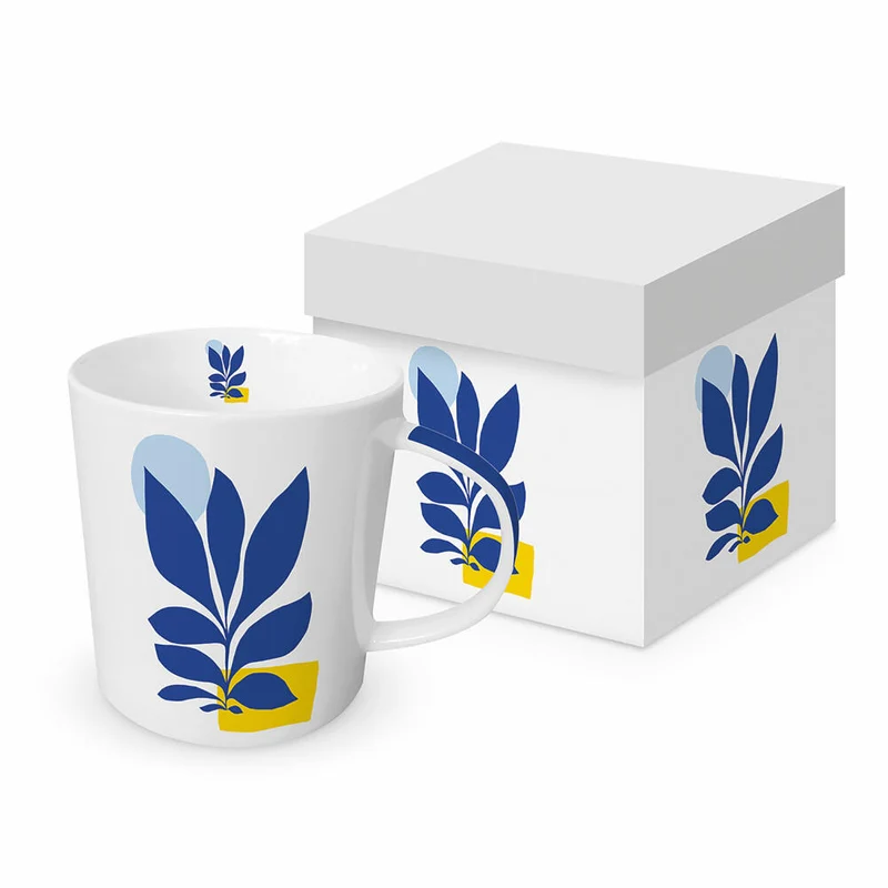 PPD Maritime Village Trend Mug, in Geschenkbox, Henkelbecher, Kaffeebecher, Becher, Tasse, New Bone China, 400 ml, 160302198