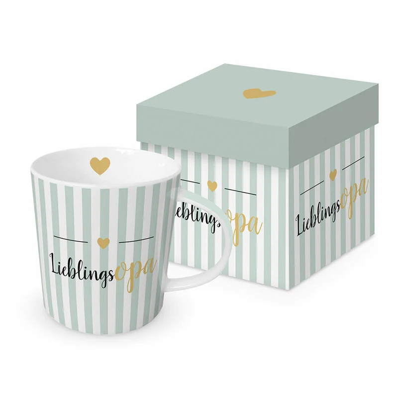PPD Lieblingsopa Trend Mug, in Geschenkbox, Henkelbecher, Kaffeebecher, Becher, Tasse, New Bone China, 400 ml, 160302253