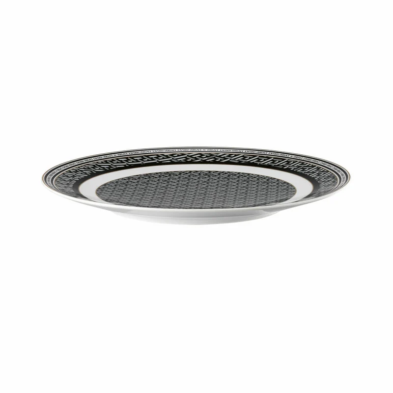 Rosenthal Versace Platzteller La Greca Signature Black, Porzellan, 33 cm, 19335-403765-10263