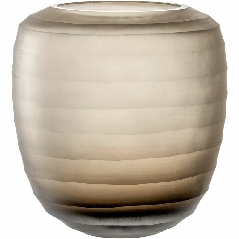Leonardo Vase Bellagio, Blumenvase, Dekovase, Glas, Beige, 17.5 cm, 036451