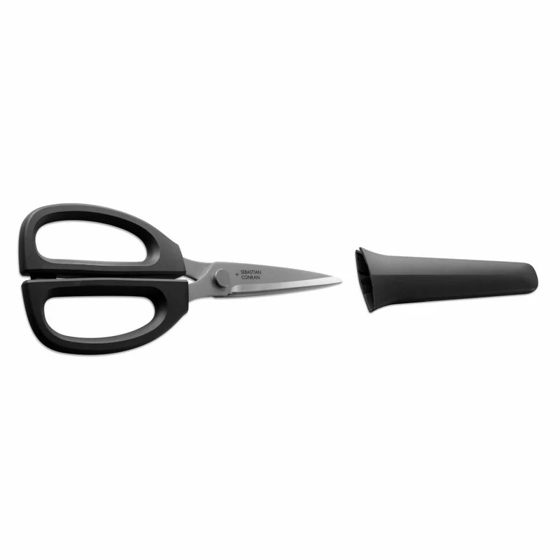 Kai Sebastian Conran Küchenschere Dirk, Gifu Collection, Edelstahl, Schwarz, 21 cm, BP-0023