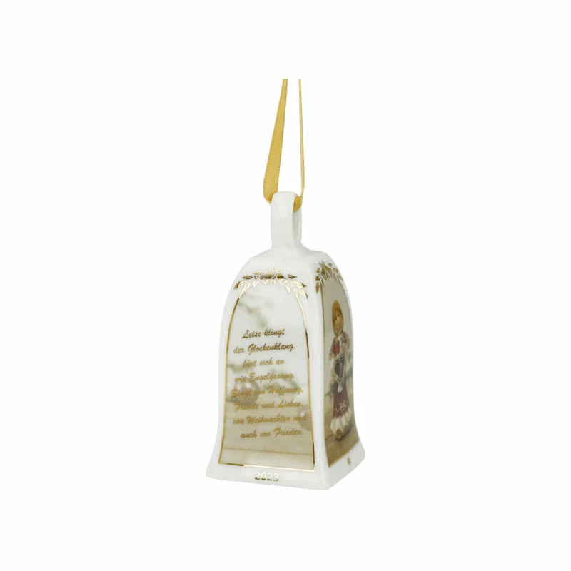 Goebel Glocke Jahresglocke 2023, Christbaumschmuck, Porzellan, 7 cm, 66505451