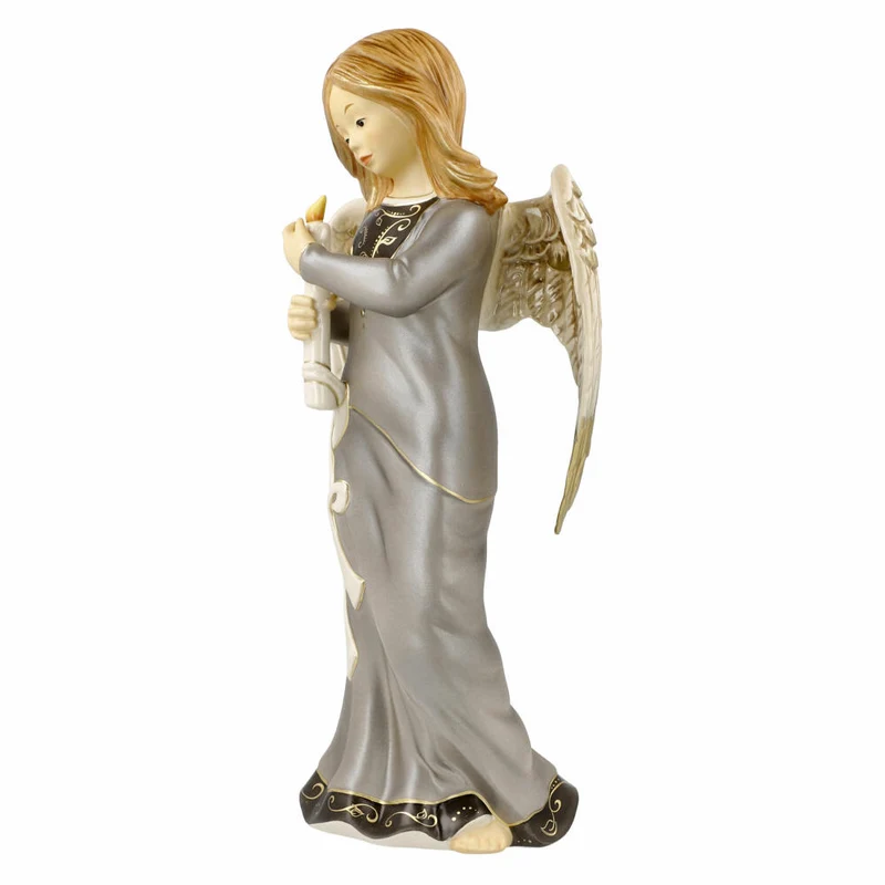 Goebel Schutzengel Gloria - Im Schatten, Dekofigur, Steingut, Schwarz, 28.5 cm, 41645061