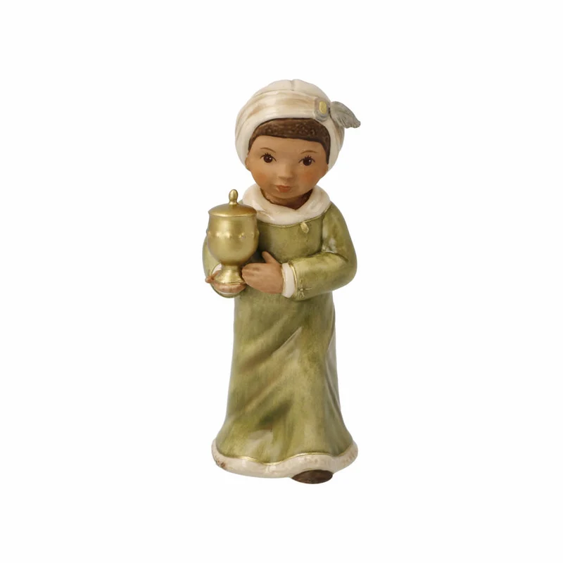 Goebel Figur Kaspar, Krippenfigur, Dekofigur, Steingut, Bunt, 11.5 cm, 41661051