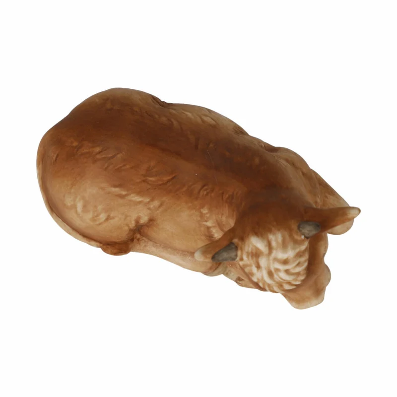 Goebel Figur Ochse, Krippenfigur, Dekofigur, Steingut, Bunt, 7 cm, 41661081