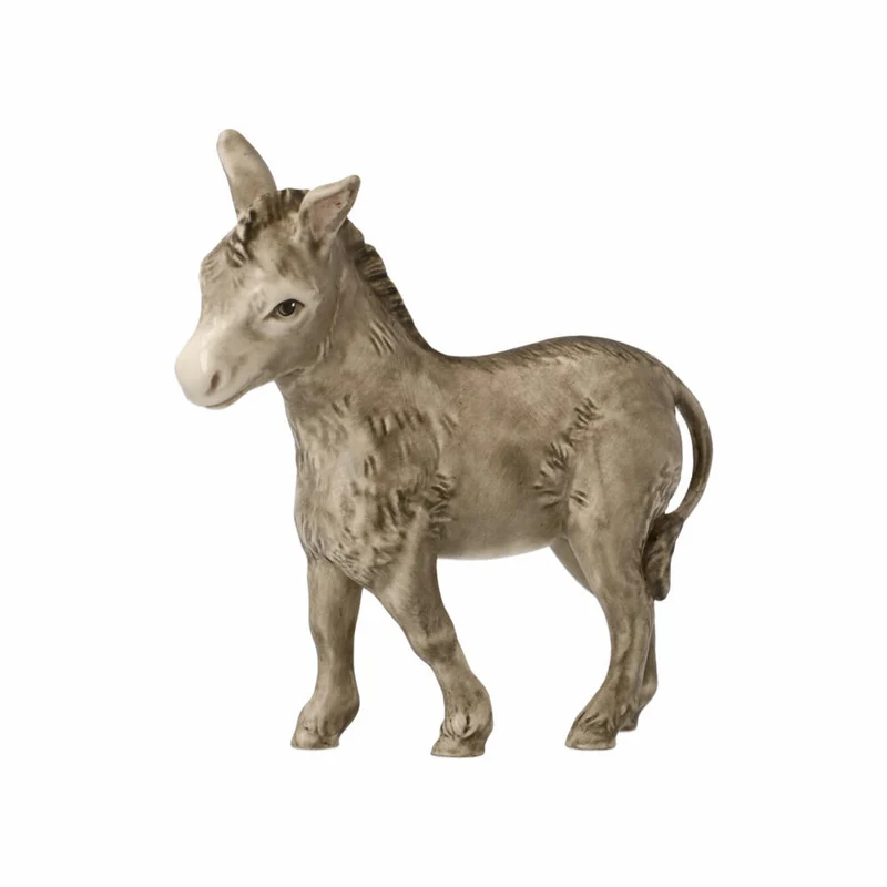 Goebel Figur Esel, Krippenfigur, Dekofigur, Steingut, Bunt, 9.5 cm, 41661091
