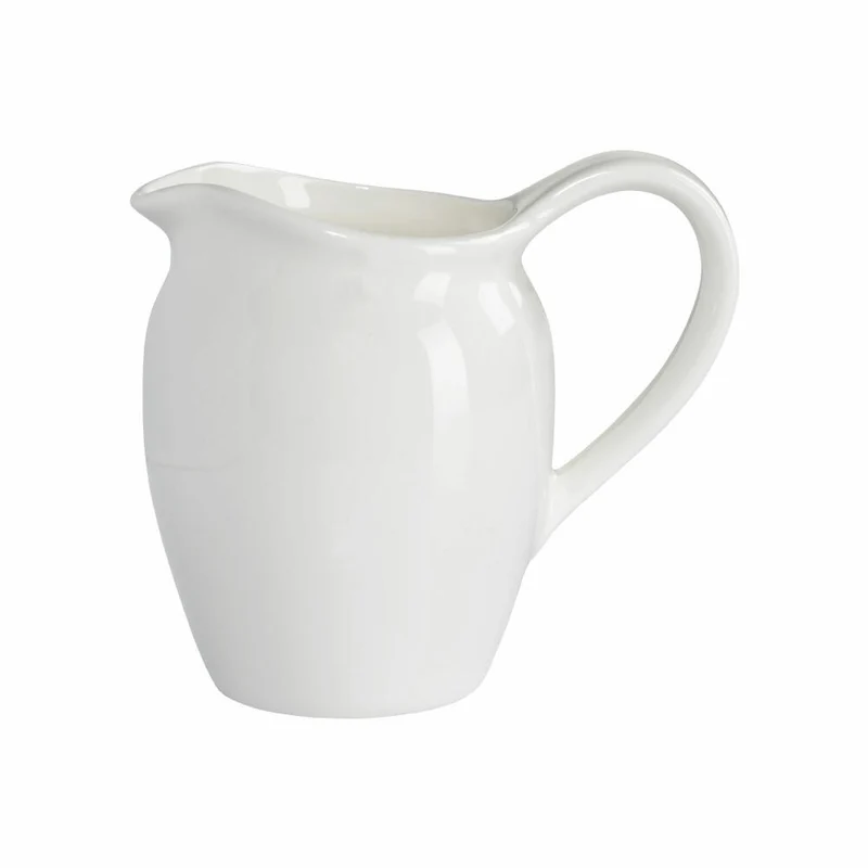 Maxwell & Williams Kitchen Krug, Milchkrug, Milchkännchen, Kaffeeservice, Porzellan, Weiß, 330 ml, AW0301