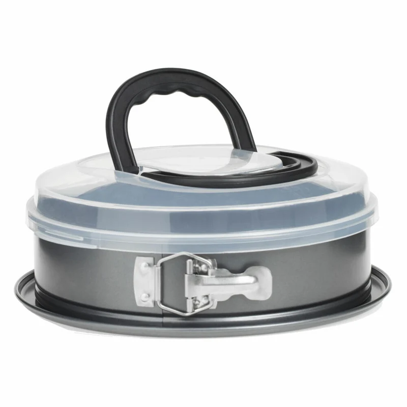5Five Simply Smart Springform mit Deckel, Kuchentransportbox, Backform, Stahl, Kunststoff, 26 cm, 151310