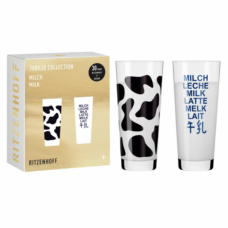 Ritzenhoff Milchglas 2er-Set Jubilee Collection 001, Sieger Design, Jasper Morrison, Kristallglas, 345 ml, 6131001