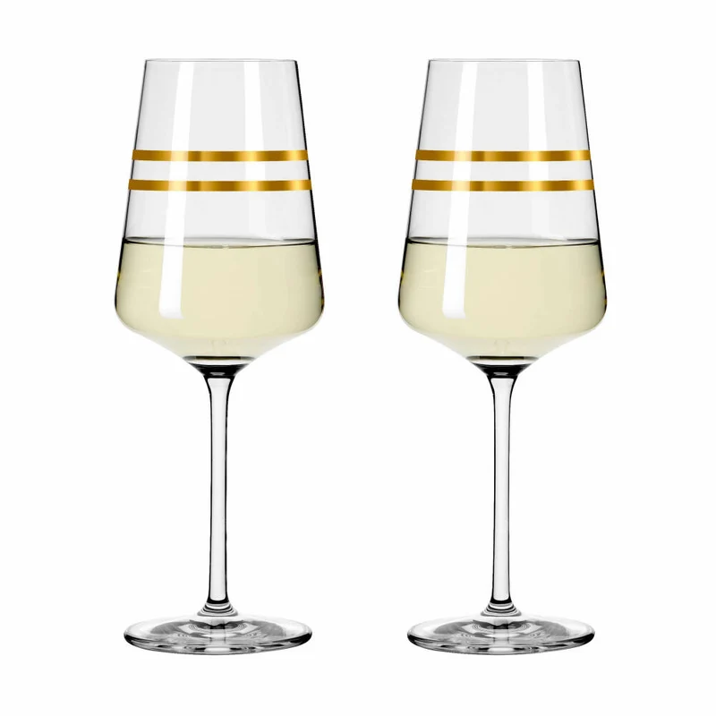 Ritzenhoff Weißweinglas 2er-Set Celebration Deluxe 001, Sonja Eikler, Kristallglas, 400 ml, 6141002
