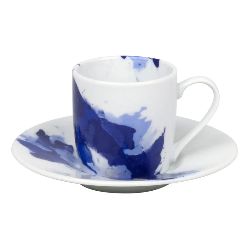 Könitz Seeing Blue Espresso Set, 2-tlg., Espresso Tasse, Becher, Untertasse, Porzellan, Blau, 85 ml, 11 5 053 2252