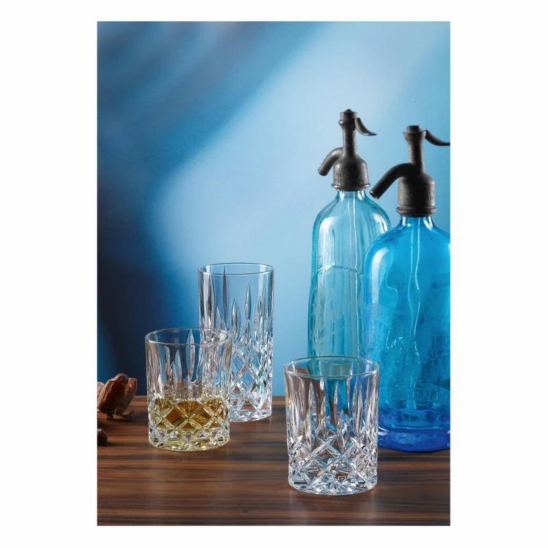 Nachtmann Noblesse Longdrinkglas Set, 8er Set, Wasserglas, Saftglas, Kristallglas, H 14.8 cm, 375 ml