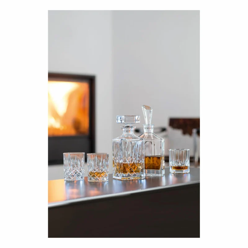 Nachtmann Noblesse Whiskybecher Set, 8er Set, Whiskyglas, Tumbler, Kristallglas, H 9.8 cm