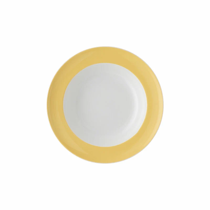 Thomas Suppenteller Sunny Day Soft Yellow, tiefer Teller, Pastateller, Porzellan, Gelb, 23 cm, 10850-408549-10323