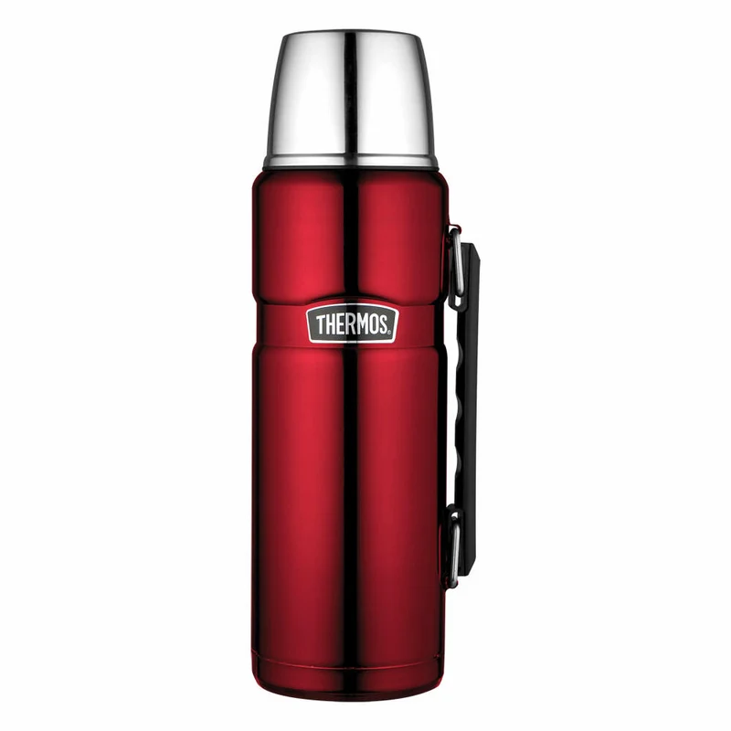 Thermos Isolierflasche Stainless King, Isoflasche, Thermoflasche, Flasche, Edelstahl, Cranberry, 1.2 L, 4003248120