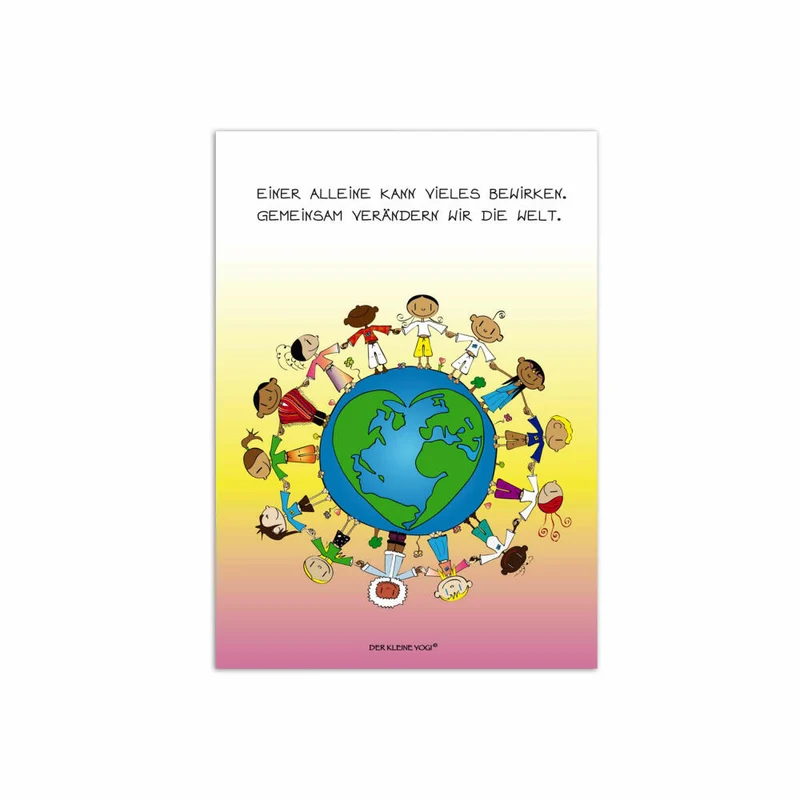 Goebel Der Kleine Yogi Postkarte Gemeinsam, 10er Pack Postkarten, Post Karte, Papier / Pappe, 10.5 cm x 15 cm, 54100141