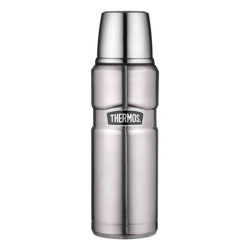 Thermos Isolierflasche Stainless King, Isolier Kaffee Flasche, Thermosflasche, Edelstahl mattiert, Steel, 470 ml, 4003205047