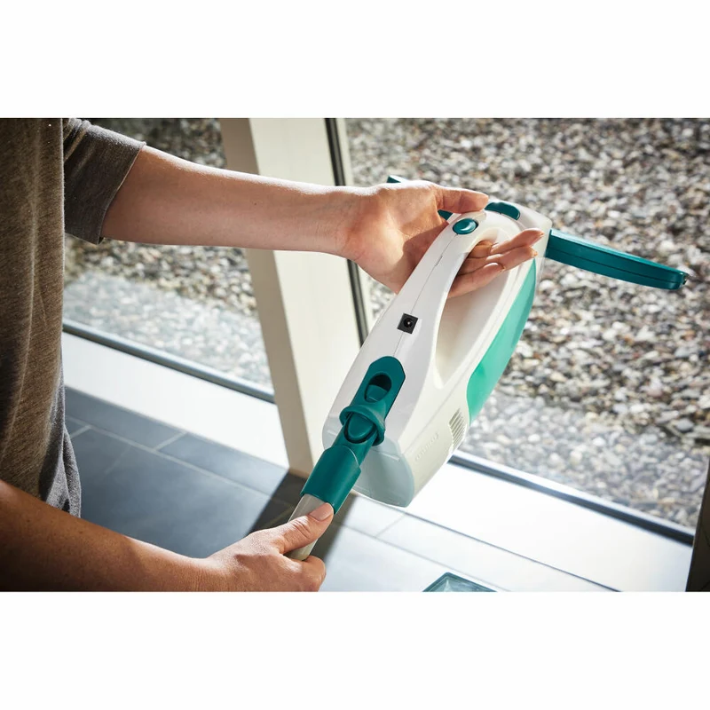 Leifheit Fenstersauger Dry&Clean 4-tlg., Fensterreiniger, Akku Fensterputzer, mit Absaugdüse, 51016