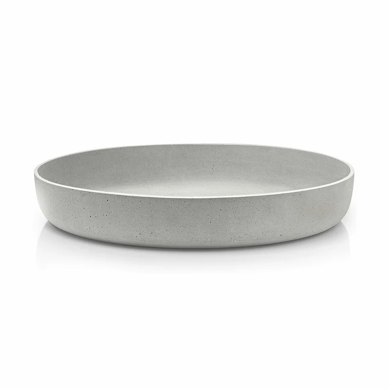 Blomus Moon Dekoschale, Mittel, Deko Servier Tablett, Polystone, Beton, Ø 50, 65446