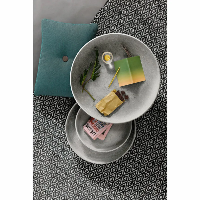 Blomus Moon Dekoschale, Mittel, Deko Servier Tablett, Polystone, Beton, Ø 50, 65446