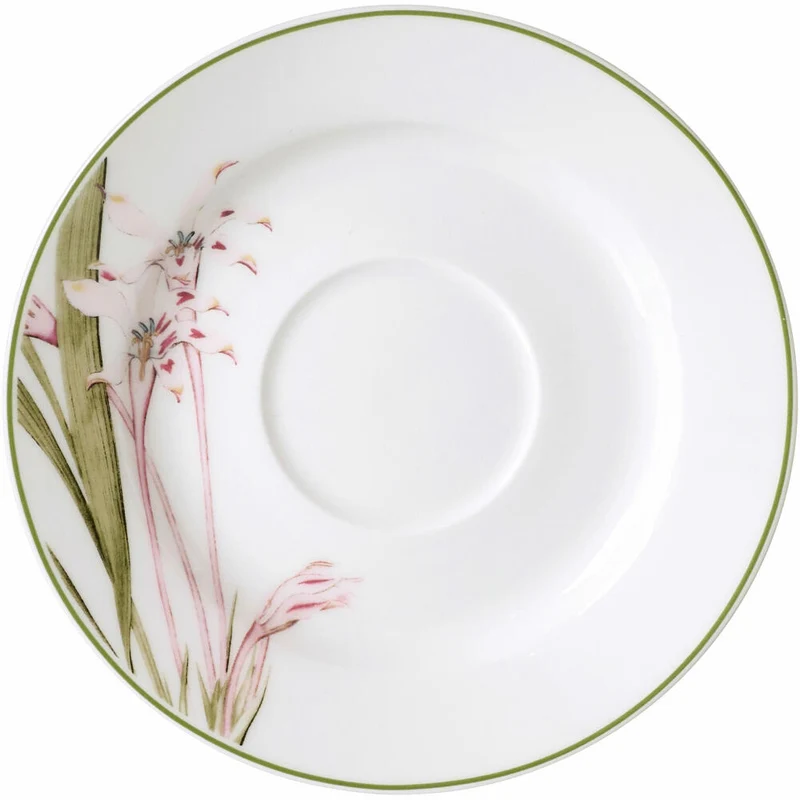 Ritzenhoff & Breker Kaffeeuntertasse Flora, Kaffee Untertasse, Untere, Untersetzer, Porzellan, Bunt, Ø 15.5 cm, 426090