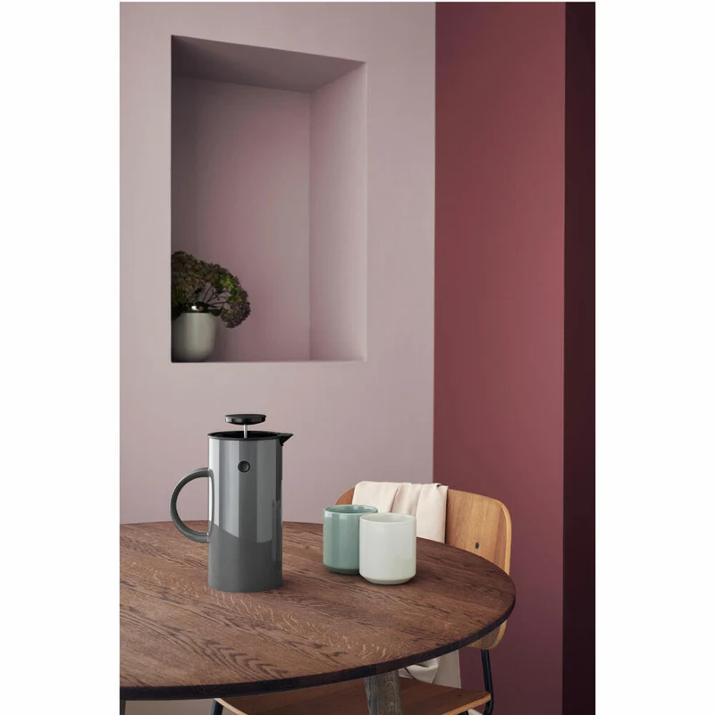 Stelton Concave Vase Groß, Blumenvase, Blumen Krug, Sand Matt, 22.5 cm, X-141