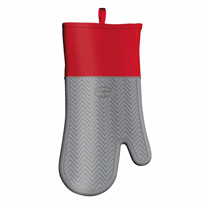 Dr. Oetker Flexxible Silikon- Back und Ofenhandschuh, Küchenhelfer, Platinsilikon / Baumwolle, 1932
