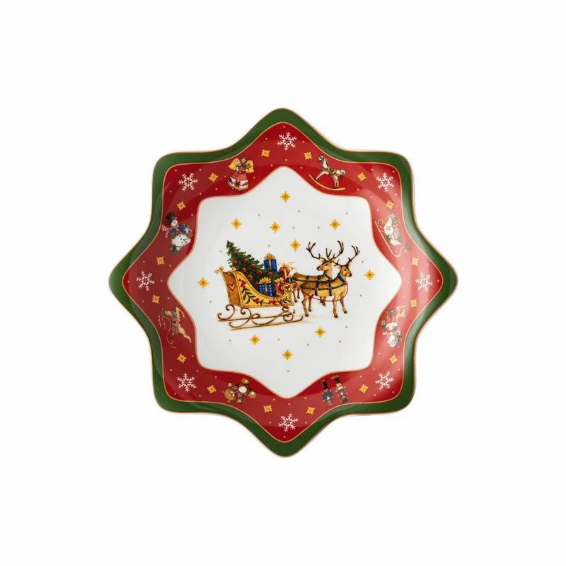 Hutschenreuther Sternschale Happy Wintertime, Servierschale, Porzellan, Mehrfarbig, 25 cm, 02488-727470-25453