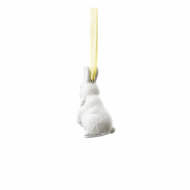 Hutschenreuther Hase stehend Osteranhänger, Dekoanhänger, Porzellan, Weiß, 7 cm, 02360-800001-26674