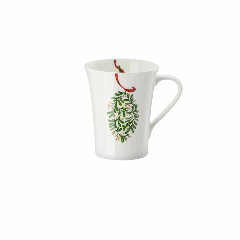 Hutschenreuther Becher mit Henkel My Christmas Mug Christmas wishes, Tasse, Bone China, Mehrfarbig, 400 ml, 02048-727444-15505