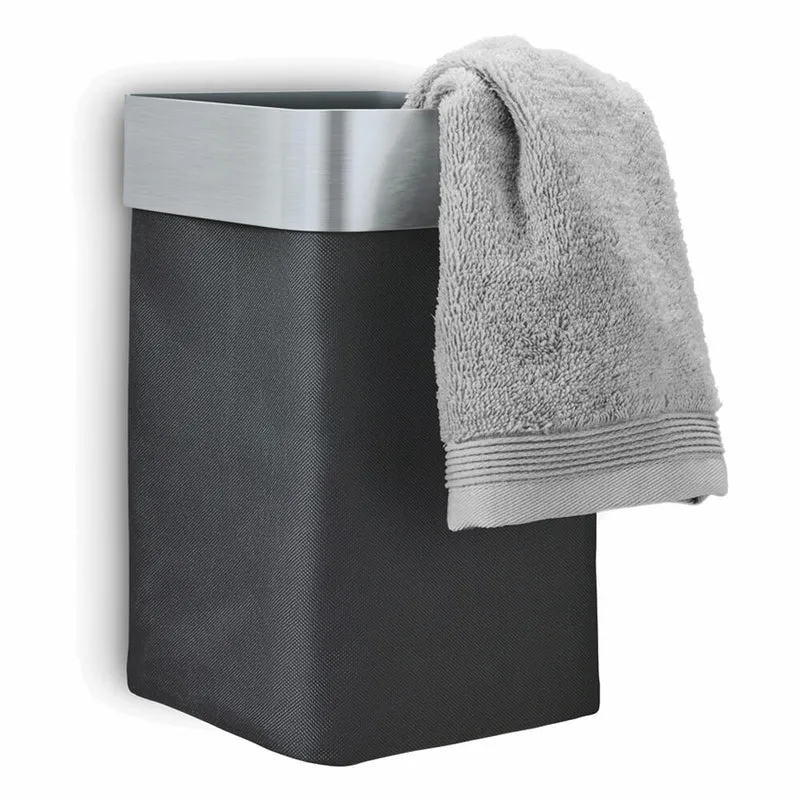 Blomus Nexio Gästehandtuchkorb, Badezimmerkorb, Badkorb, Edelstahl Matt, Flöz Design, 25 cm, 68975